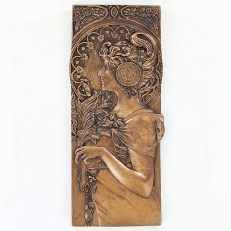 Autumn Leaves, Cold Cast Bronze Wall Plaque by Beauchamp Bronze